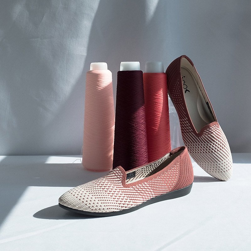 COLOR GRADIENT LOAFER/Brick Red - รองเท้าอ็อกฟอร์ดผู้หญิง - เส้นใยสังเคราะห์ สีแดง