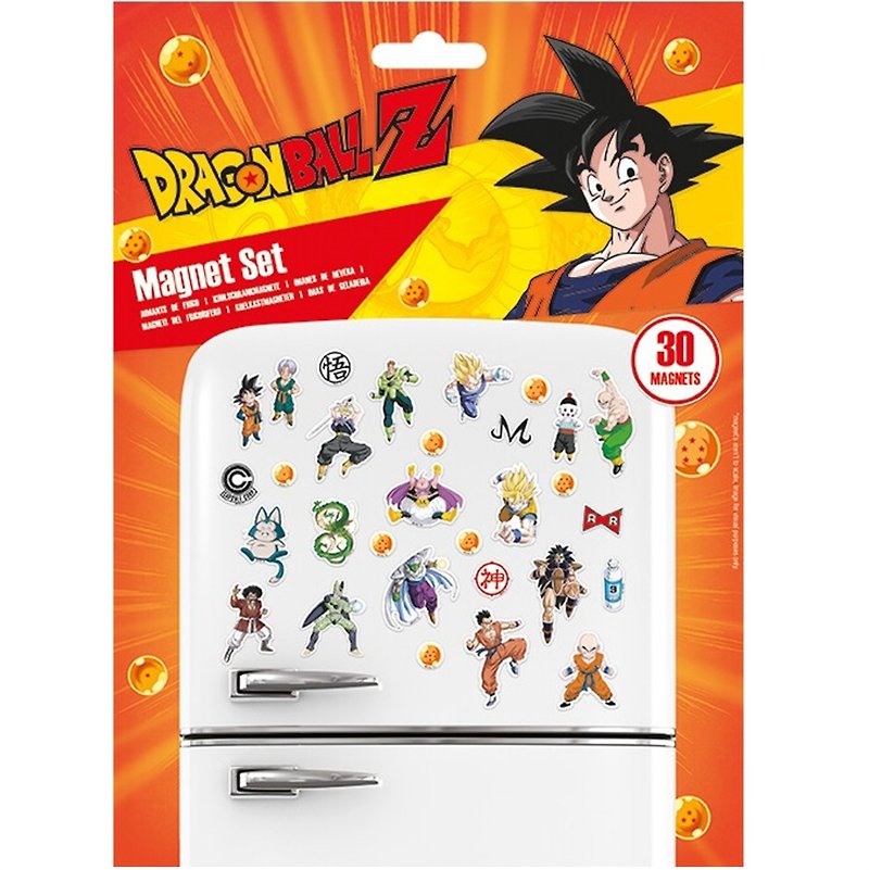 【七龍珠】 Dragon Ball Z 英國進口磁鐵組 - 磁石貼/磁鐵 - 其他材質 多色