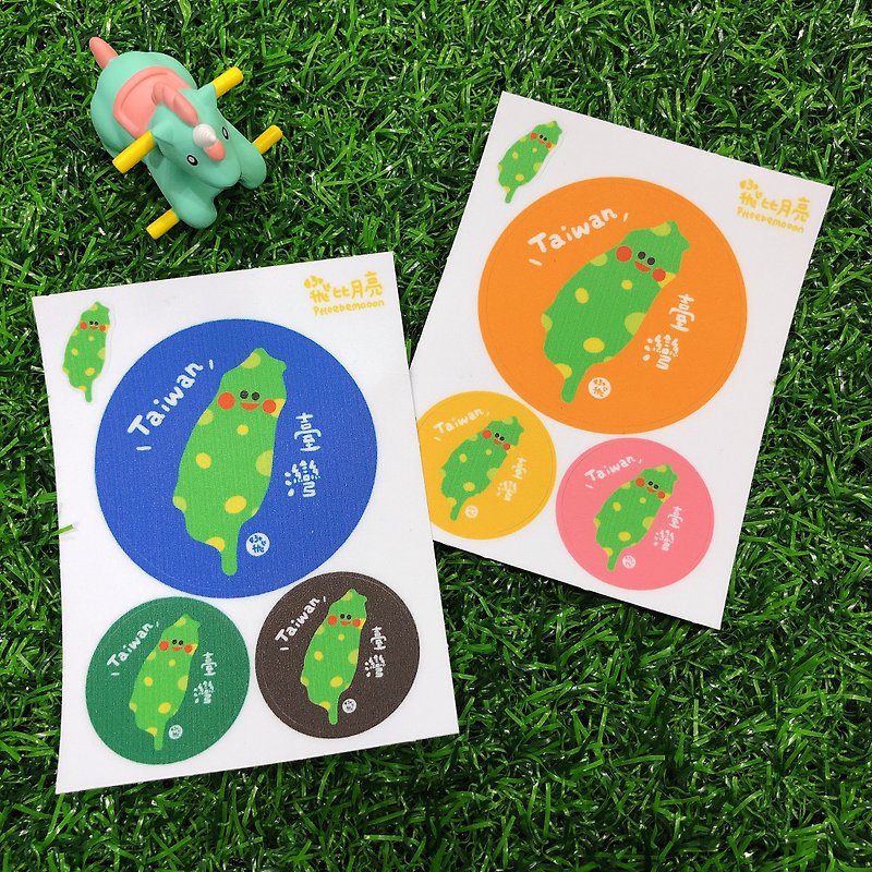 Flyby Taiwan Fat Insect Waterproof Sticker - สติกเกอร์ - วัสดุกันนำ้ หลากหลายสี