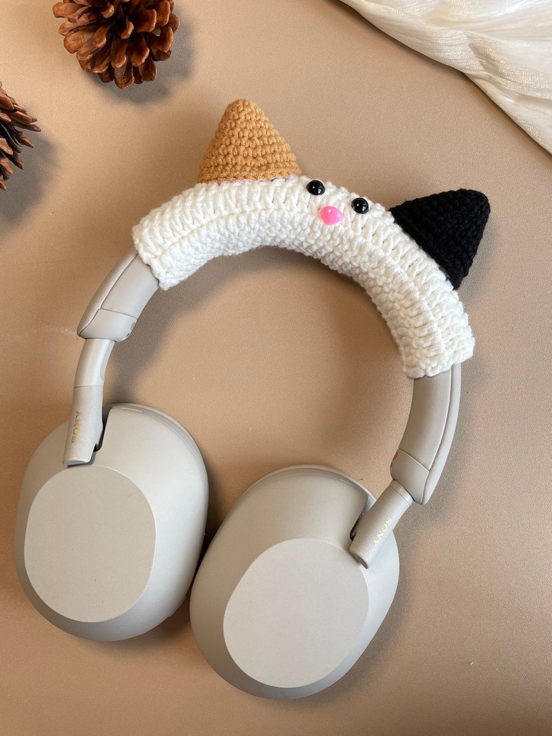 Cute Crochet AirPods Max Case Sony XM5 Protector Headphone Wrapper - Headphones & Earbuds - Other Materials 