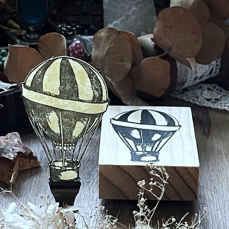 hot air balloon stamp - Stamps & Stamp Pads - Wood 