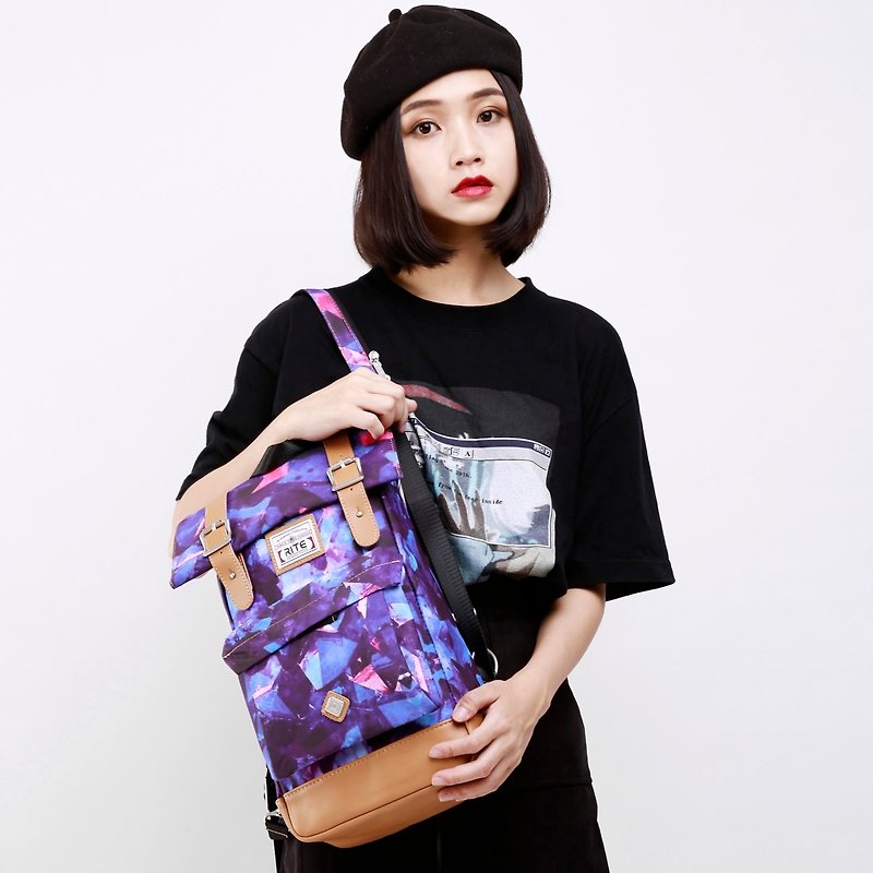 2017 new debut double bag ║ flight bag (M) - indigo crystal ║ - Backpacks - Other Materials Multicolor