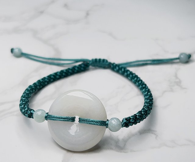 古の守護、平安を紡ぐ】翡翠 平安扣（へいあんこう）