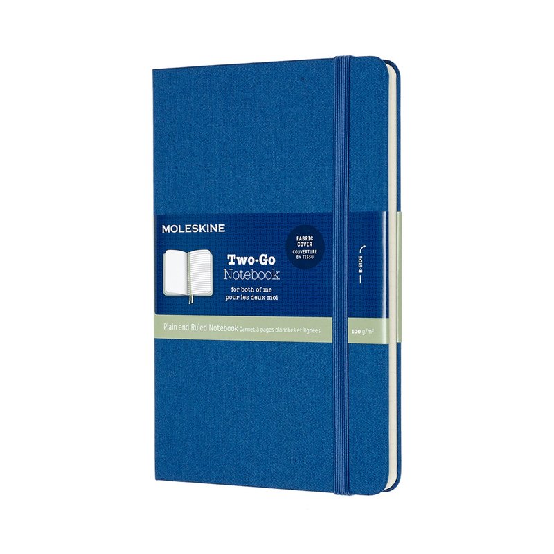 _勿上架_【優惠特賣】MOLESKINE TWOGO 筆記空白橫線 - 青金石藍 - 筆記本/手帳 - 紙 藍色