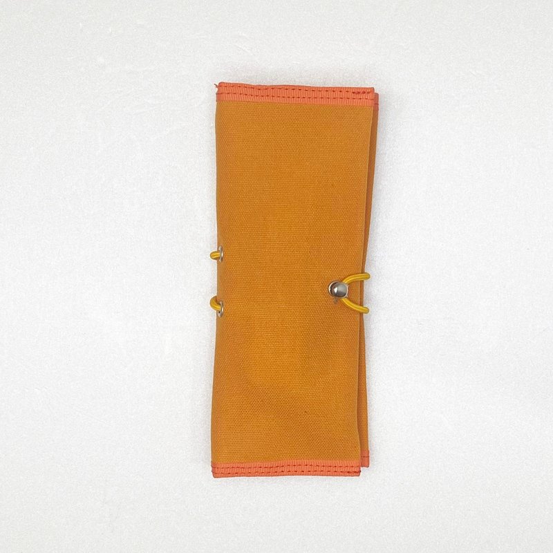 Bi-fold pen case, minimal and compact size - Pencil Cases - Cotton & Hemp Orange