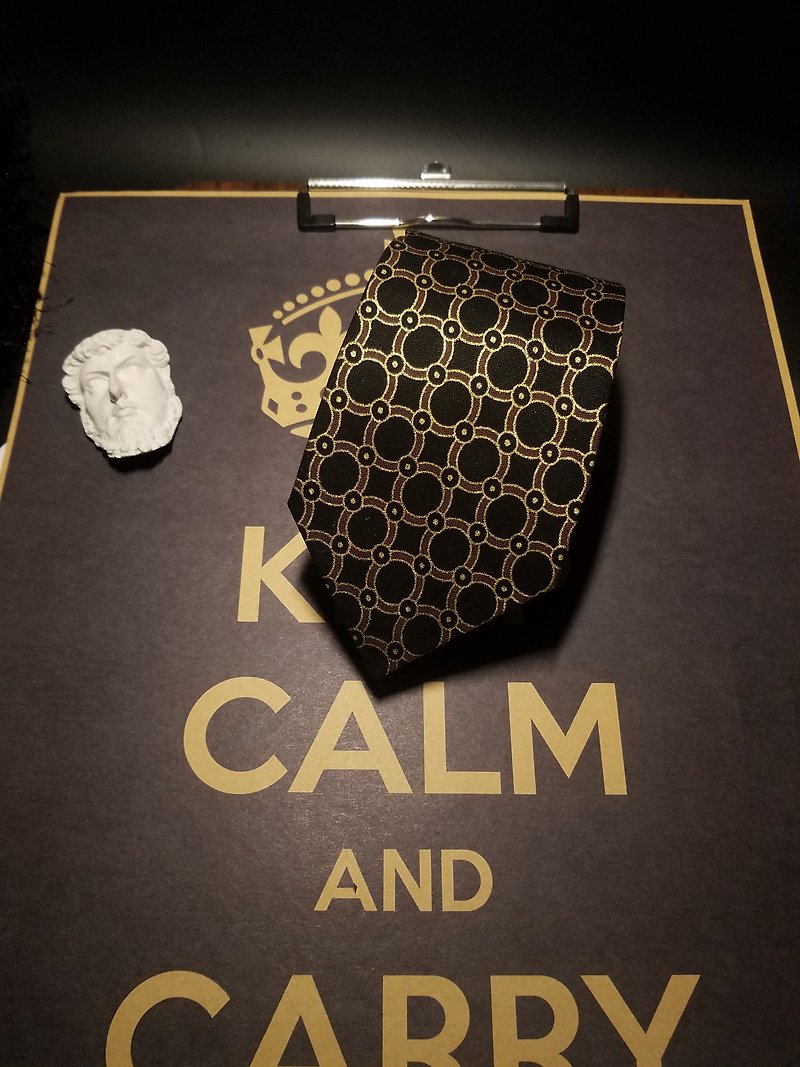 Black Retro Tie antique gentleman tie - Ties & Tie Clips - Cotton & Hemp Black