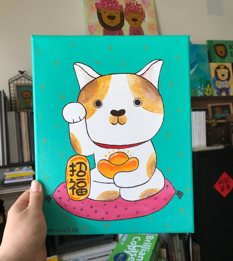 原畫  ∣  招財貓 /開幕送禮超棒 - 相框/畫框 - 其他材質 多色