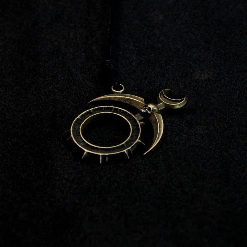 Symbol of Slaanesh Pendant Warhammer Fantasy Gift - 項鍊 - 銅/黃銅 咖啡色