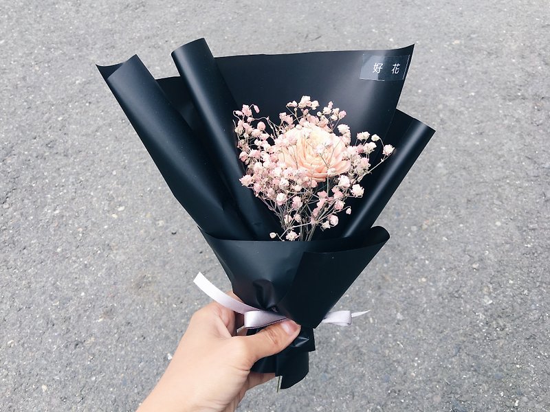 [Good] cold pink flower bouquet Korea Packaging dried baby's breath flower bouquet Valentine bouquet Korea imported double-sided wrapping paper (M) Limited - Plants - Plants & Flowers Pink