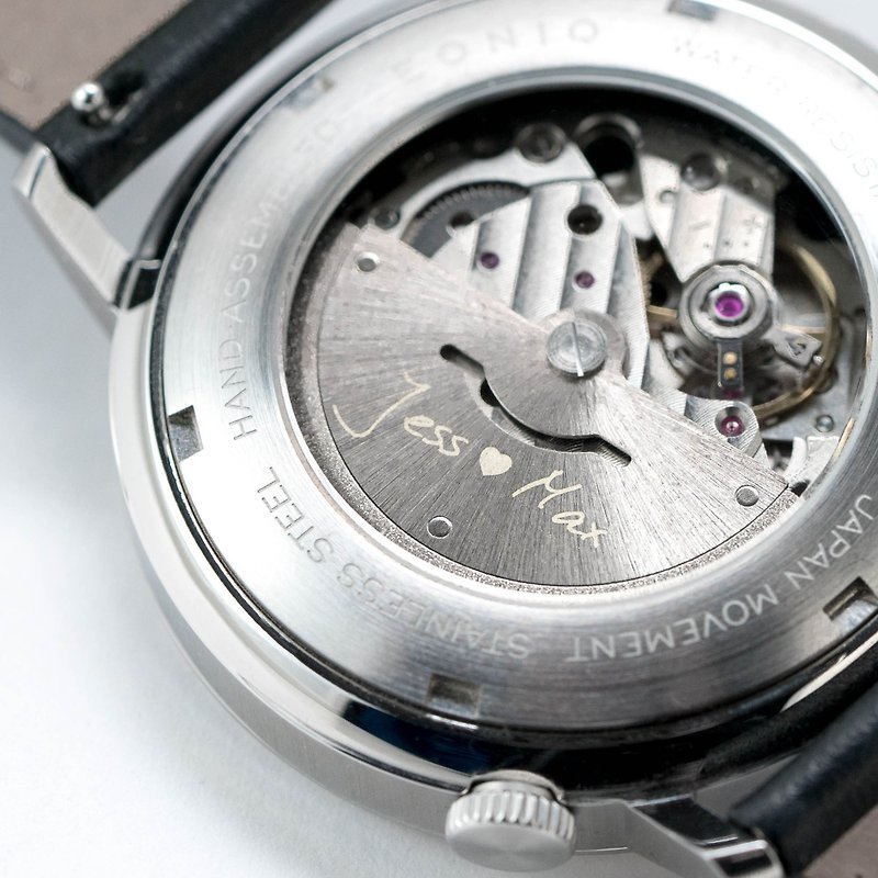 EONIQ 個性化機械錶- 最好的情侶及閨蜜禮物. 人手裝篏. 免費刻字 - 對錶/情侶錶 - 其他金屬 銀色