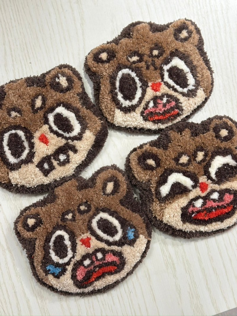 台北/中山--手作地毯 Tufting 聯名地毯課程 -鬆鼠表情杯墊 - 編織/羊毛氈/縫紉 - 棉．麻 