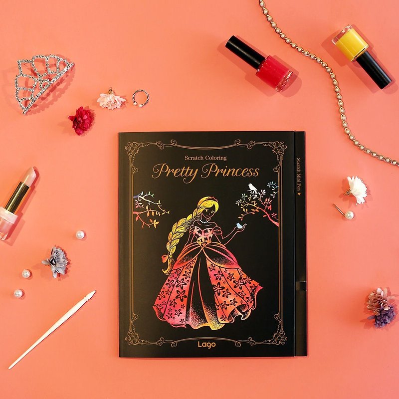 Children's Day -LAGO fairy tale series - color hand-painted picture book - Princess, LGO31035 - งานไม้/ไม้ไผ่/ตัดกระดาษ - กระดาษ สึชมพู