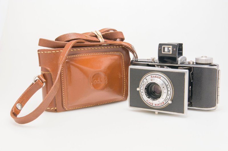 1947-1953 Kodak Flash Bantam 48mm f4.5古董蛇腹相機 - 相機/拍立得/底片相機 - 其他金屬 黑色