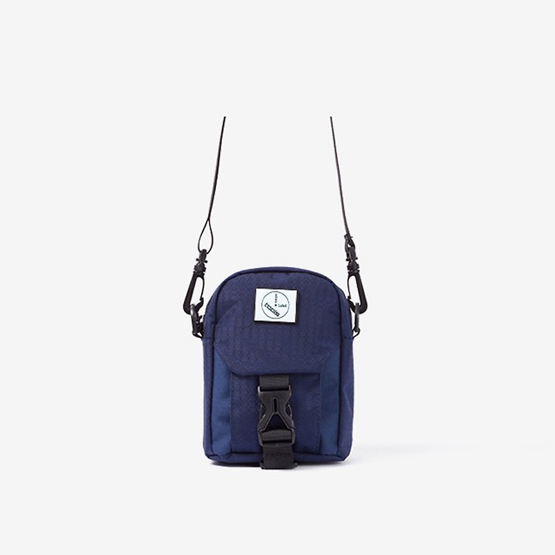 Fine plaid stitching small diagonal bag::blue:: - Messenger Bags & Sling Bags - Polyester Blue
