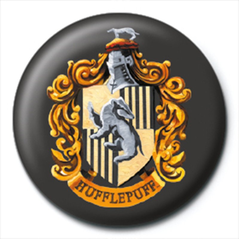 【哈利波特】赫夫帕夫院徽徽章 Harry Potter - 徽章/別針 - 其他金屬 灰色