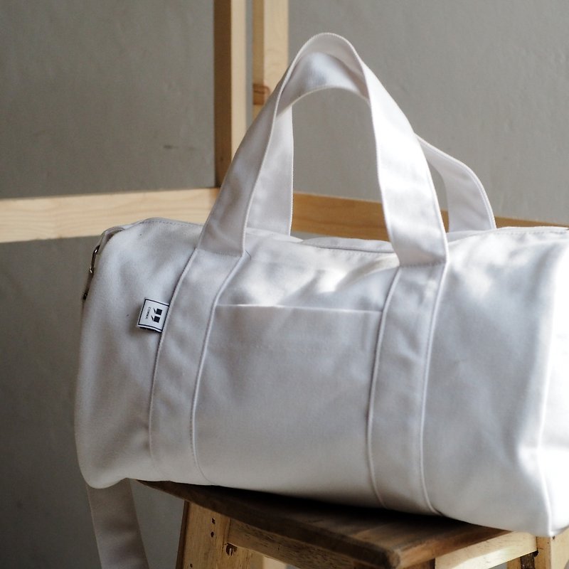 DUFFLE SIZE L - WHITE - Messenger Bags & Sling Bags - Cotton & Hemp White