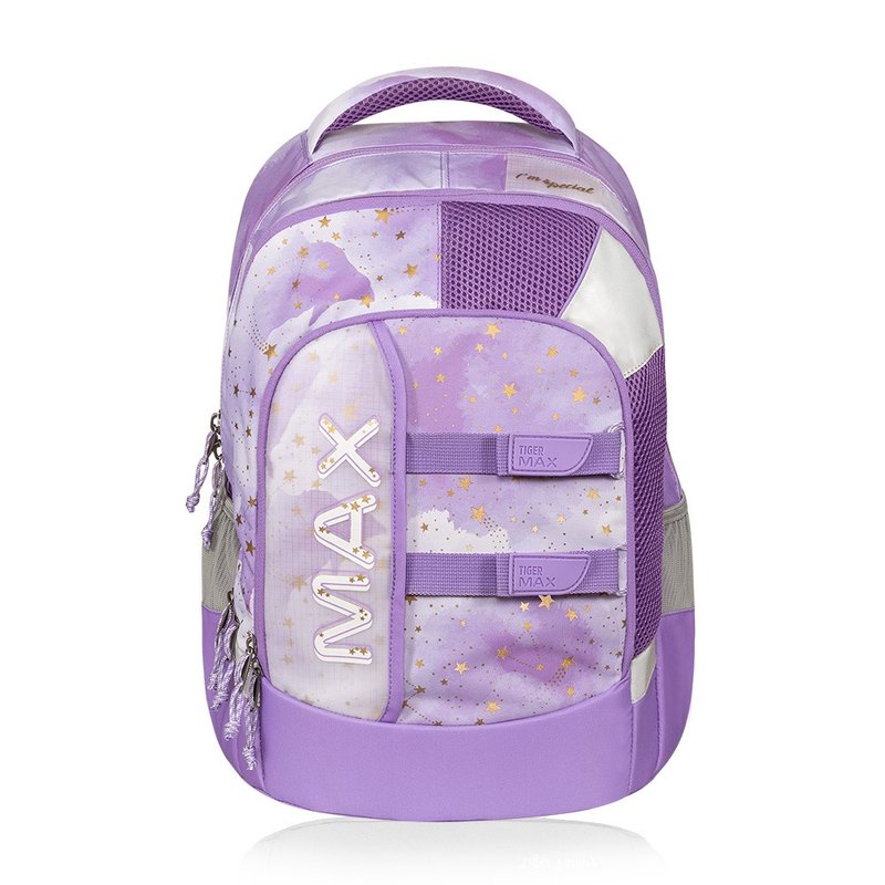 Tiger Family MAX series ultra-lightweight spine bag Pro 2S-Wisteria Starry Sky - Backpacks - Waterproof Material Purple