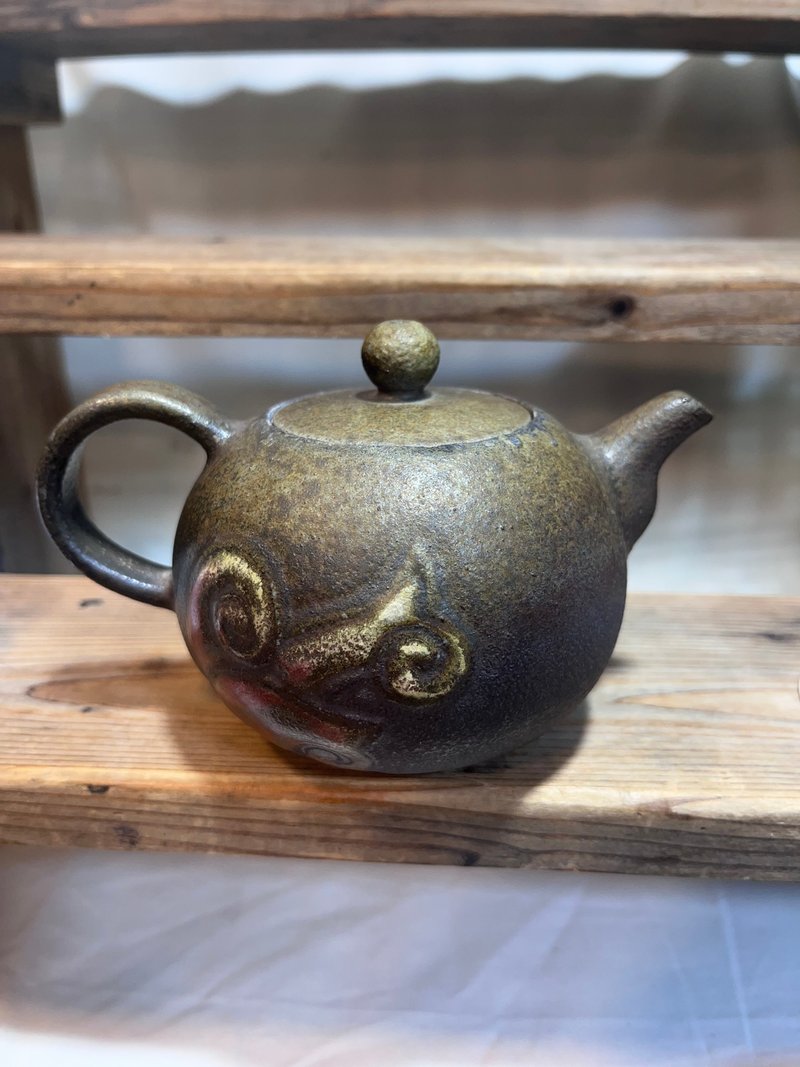 柴燒壺 - 茶壺/茶杯/茶具 - 瓷 橘色