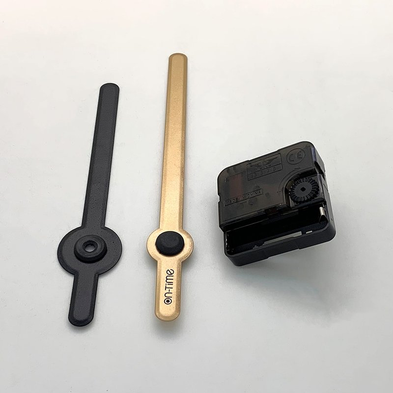 Spare Part Clock Sweep Movement and Clock Hand V2MH Black Gold - 時鐘/鬧鐘 - 鋁合金 金色