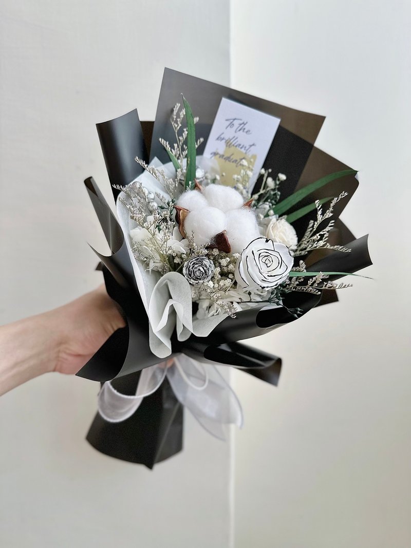 向日葵花束 畢業花束 太陽花花束 乾燥花 花束 永生花 - 乾燥花/永生花 - 植物．花 