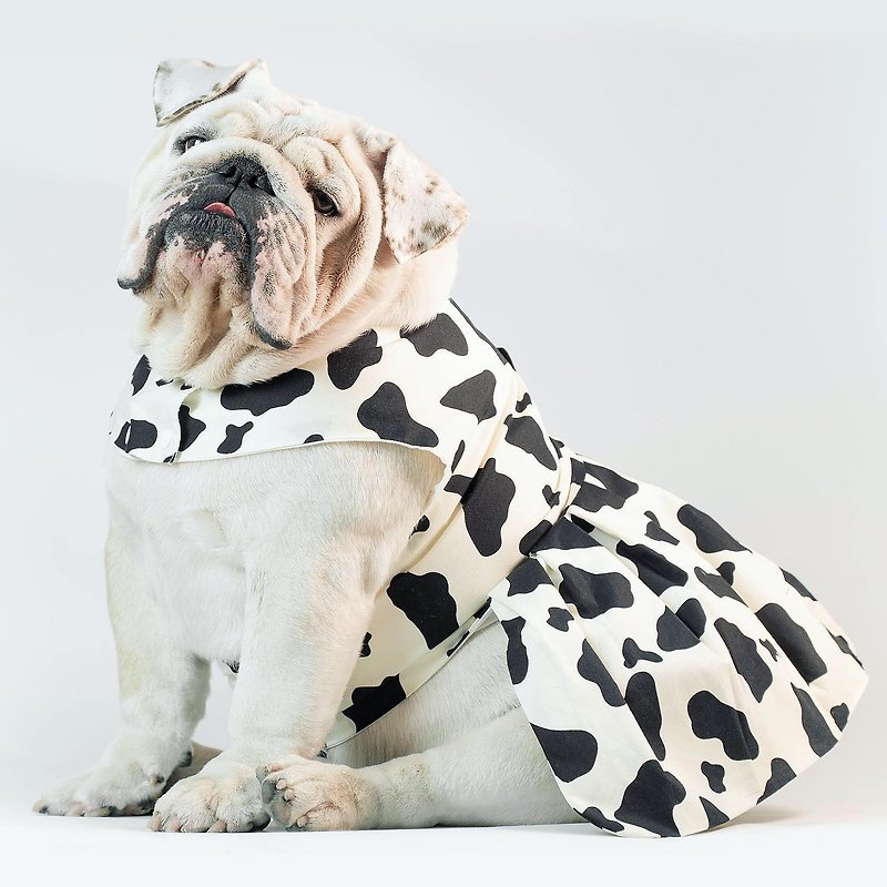 Wonton Collection乳牛哞~好性感小洋裝 - 寵物衣服 - 棉．麻 