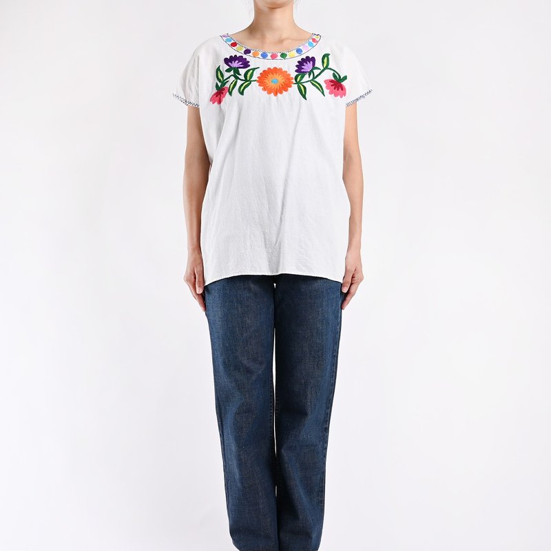 Vintage 刺繡上衣 / 墨西哥刺繡、刺繡洋裝、圖騰上衣 - 洋裝/連身裙 - 棉．麻 多色