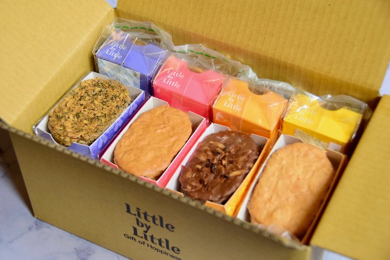 Almond Tuile Cookies - Party Box (24pacs) - Handmade Cookies - Fresh Ingredients Brown