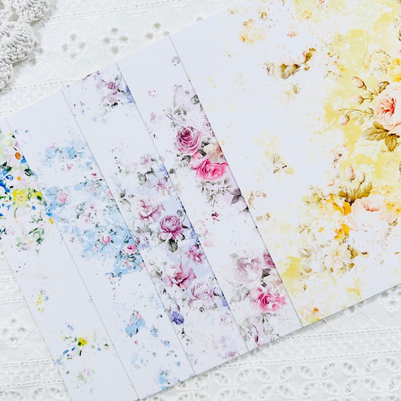 flower background paper set - 其他 - 其他材質 