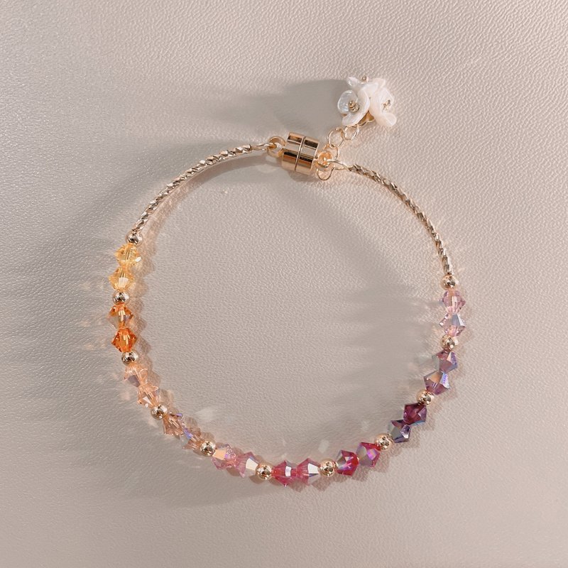 SWAROVSKI 漸變春之戀手鏈 - 手鍊/手環 - 水晶 綠色