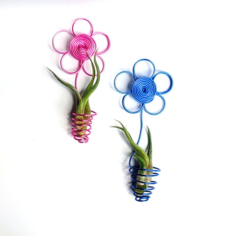 臺灣鋁線職人 手作 各種花架 空鳳架 空鳳花架 園藝 (不含植物) - 盆栽/植栽 - 鋁合金 