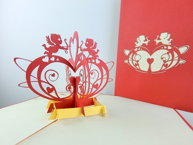3D stereoscopic cards Cupid - Cards & Postcards - Paper Red