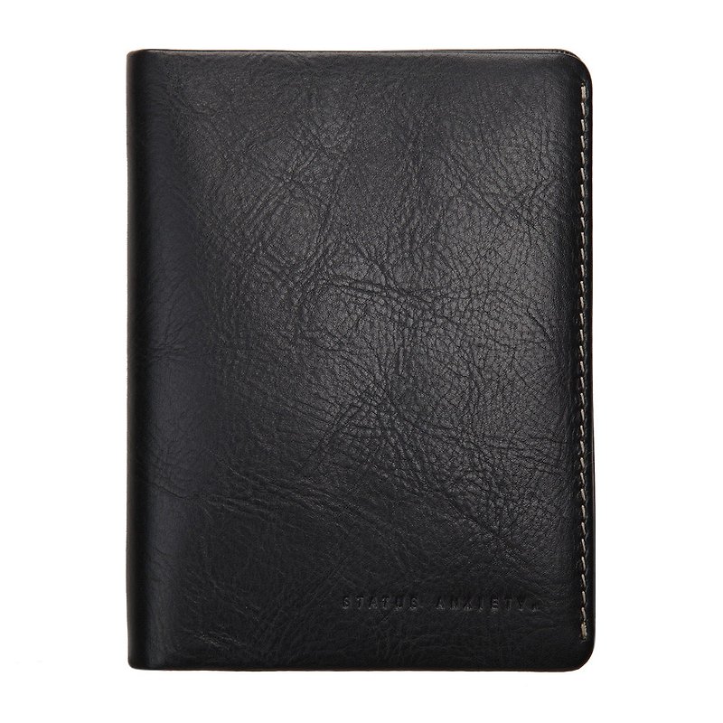 CONQUEST Passport Holder_Black / Black - Passport Holders & Cases - Genuine Leather Black