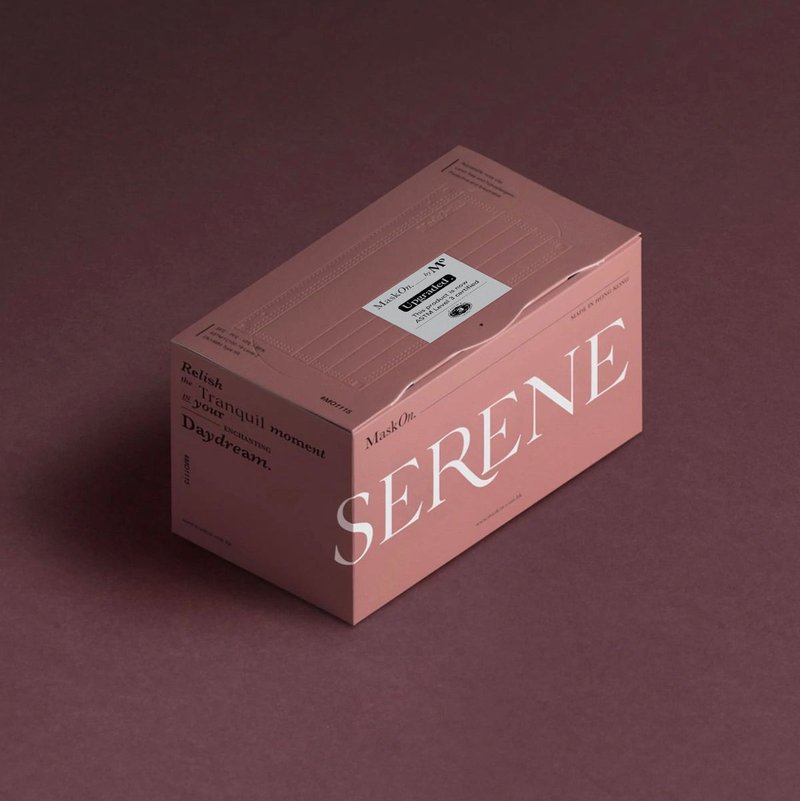 SERENE - 4 PLY DISPOSABLE MASK 30 PCS - Face Masks - Other Materials Pink