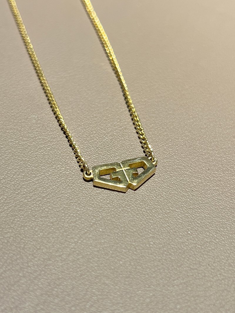 Givenchy GG Heart Pendant Gold Necklace Jewelry Box Included Vintage Japan Pre-owned - สร้อยคอ - โลหะ สีทอง