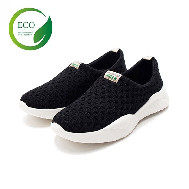SAPATOTERAPIA ECO綠色生態輕質洞洞休閒鞋 女鞋-黑色 - 女休閒鞋/帆布鞋 - 其他材質 