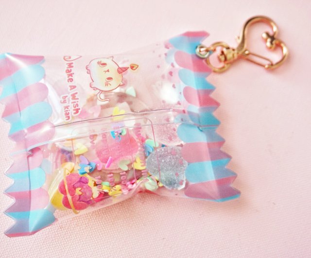 New-So sweet-Two acrylic cat candy keychains - Shop kiancheung