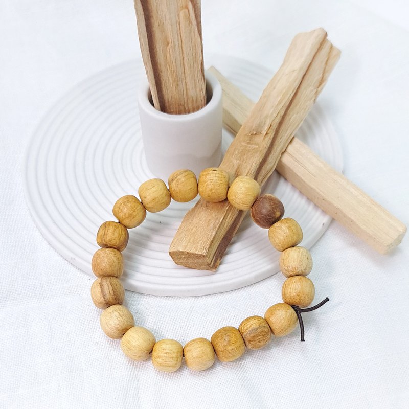 Peruvian Sacred Wood Bracelet 10mm | Soothing | Sleeping - Bracelets - Wood Khaki