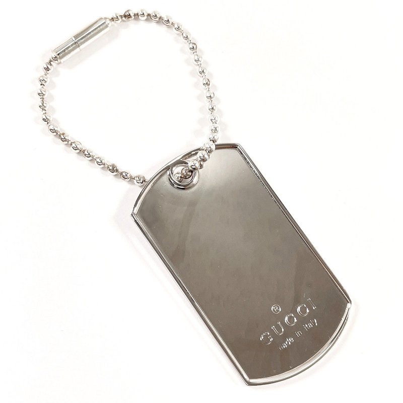 【日本直送 中古美品】グッチ GUCCI キーホルダー ドッグタグ ボールチェーン チャーム シルバー925 新品仕上げ済み ユニセックス - 鑰匙圈/鑰匙包 - 純銀 銀色