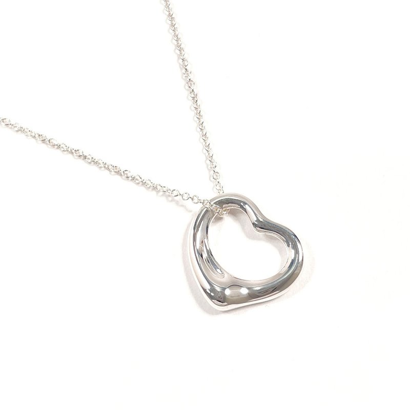 【日本直送 中古美品】ティファニー TIFFANY&Co. ネックレス エルサペレッティ オープンハート シルバー925 アクセサリー 新品仕上げ済み - 項鍊 - 純銀 銀色