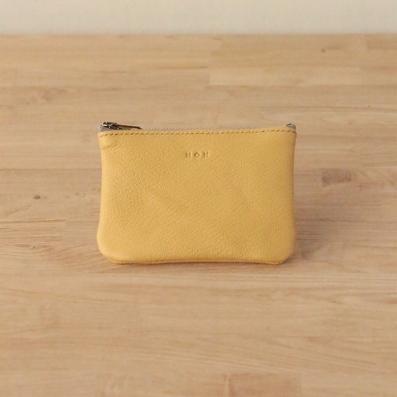 弧形零錢包 Arc zipper coin bag - 零錢包/小錢包 - 真皮 多色