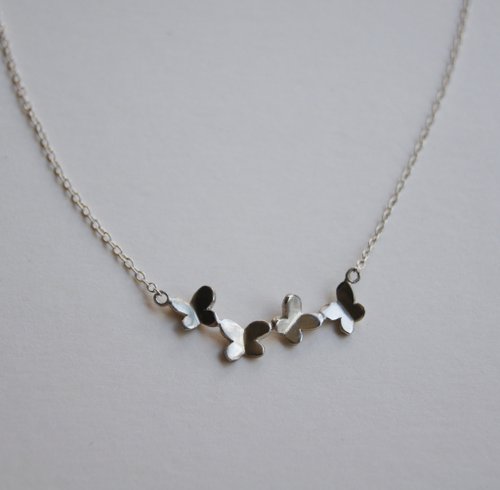 *Flying Butterfly* handmade silver necklace