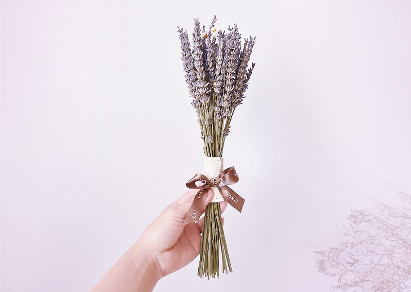 Lavender bouquet (medium) dry flowers home decoration wedding small things wedding gifts floral fragrance - ตกแต่งต้นไม้ - พืช/ดอกไม้ สีม่วง