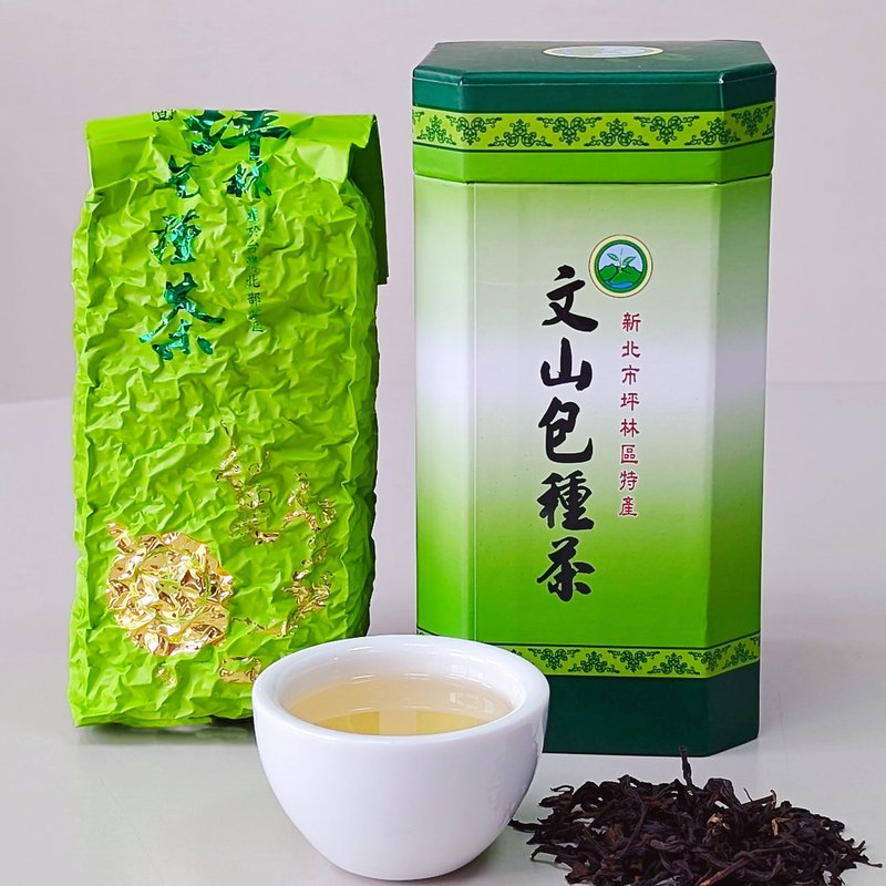 [Limited Edition] Pinglin Spring Wenshan Baozhong Tea Gold Award Winning Tea Gift Box (4 taels) - ชา - พืช/ดอกไม้ สีทอง