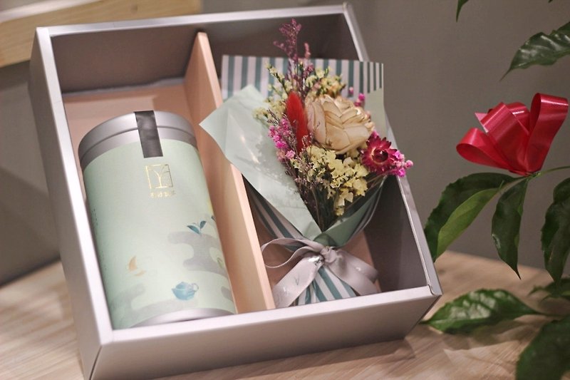 [Have a Good Tea] Mother's Day [Growing Gift Box] Milky Golden Delicious / Sola Flowers Dry Flowers - ชา - พืช/ดอกไม้ สีเขียว