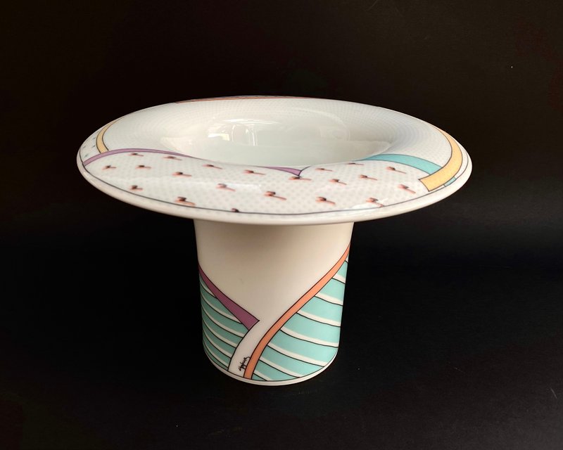 Rosenthal 80 年代新浪潮系列花瓶 Tapio Wirkkala 和 Dorothy Ha - 擺飾/家飾品 - 陶 白色