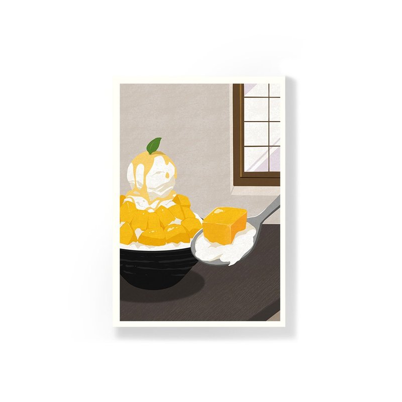 TPL_Taiwan Snack Postcard_Mango Ice - การ์ด/โปสการ์ด - กระดาษ หลากหลายสี