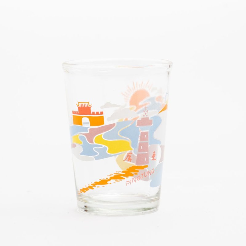 Taiwan City Memorial Beer Mug/Glass (Pingtung) Taiwan Souvenirs/Gifts - Cups - Glass Multicolor