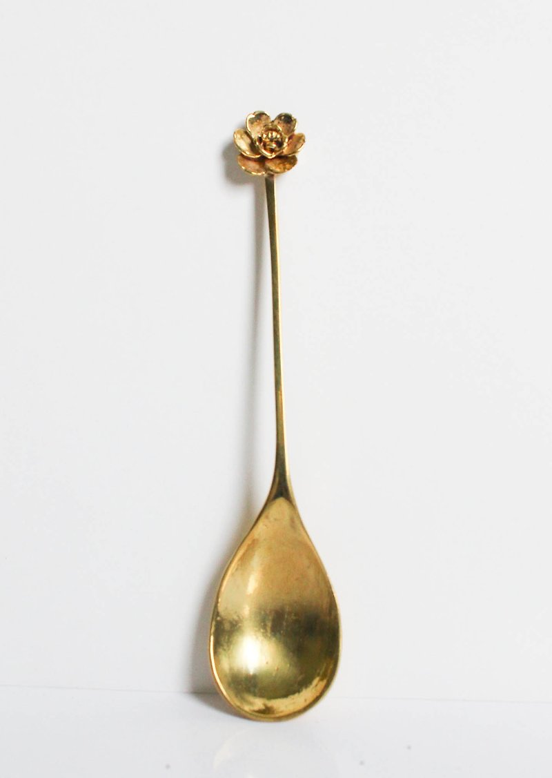 Teaspoon of flowers (brass) - 餐具/刀叉湯匙 - 其他材質 