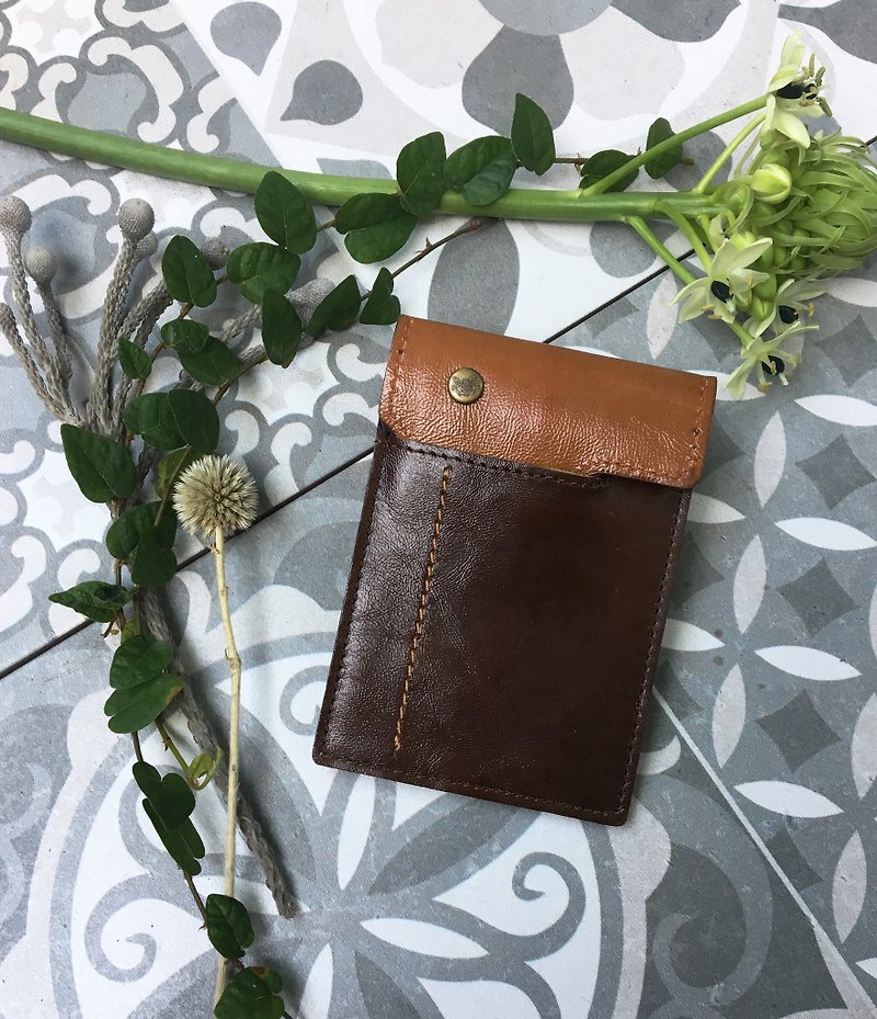 Professional handmade - handmade leather business card holder (No. 9) - Card Holders & Cases - Genuine Leather Brown
