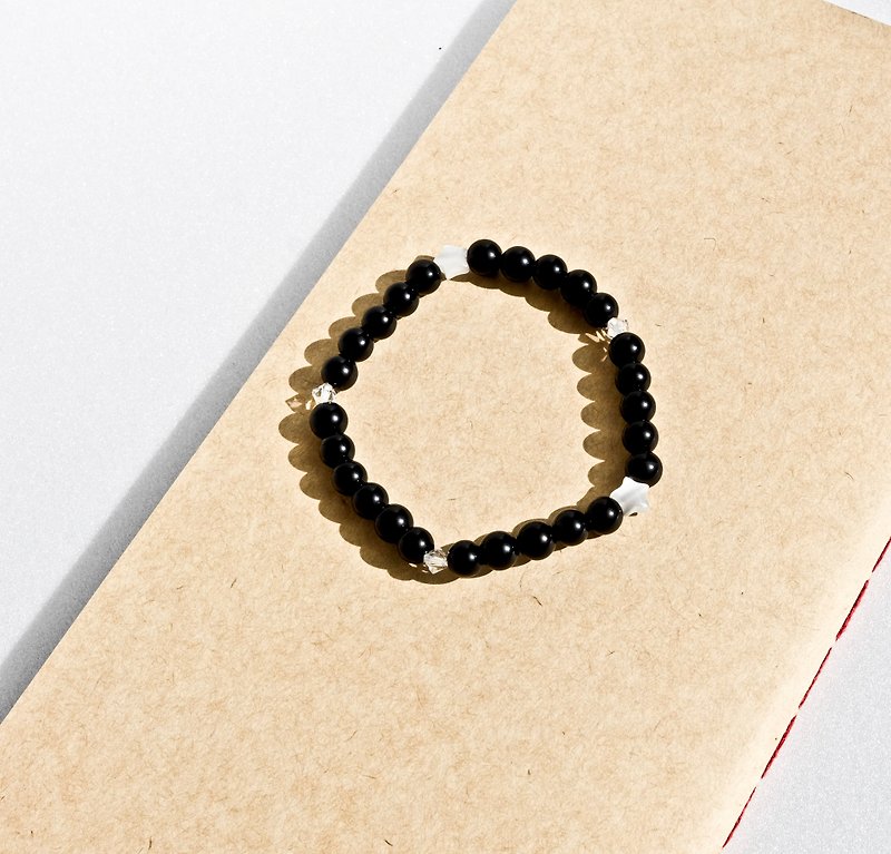 Christmas Valentine's Day Gifts Forever Lucky Star #3 Obsidian / Black Onyx - Bracelets - Gemstone Black